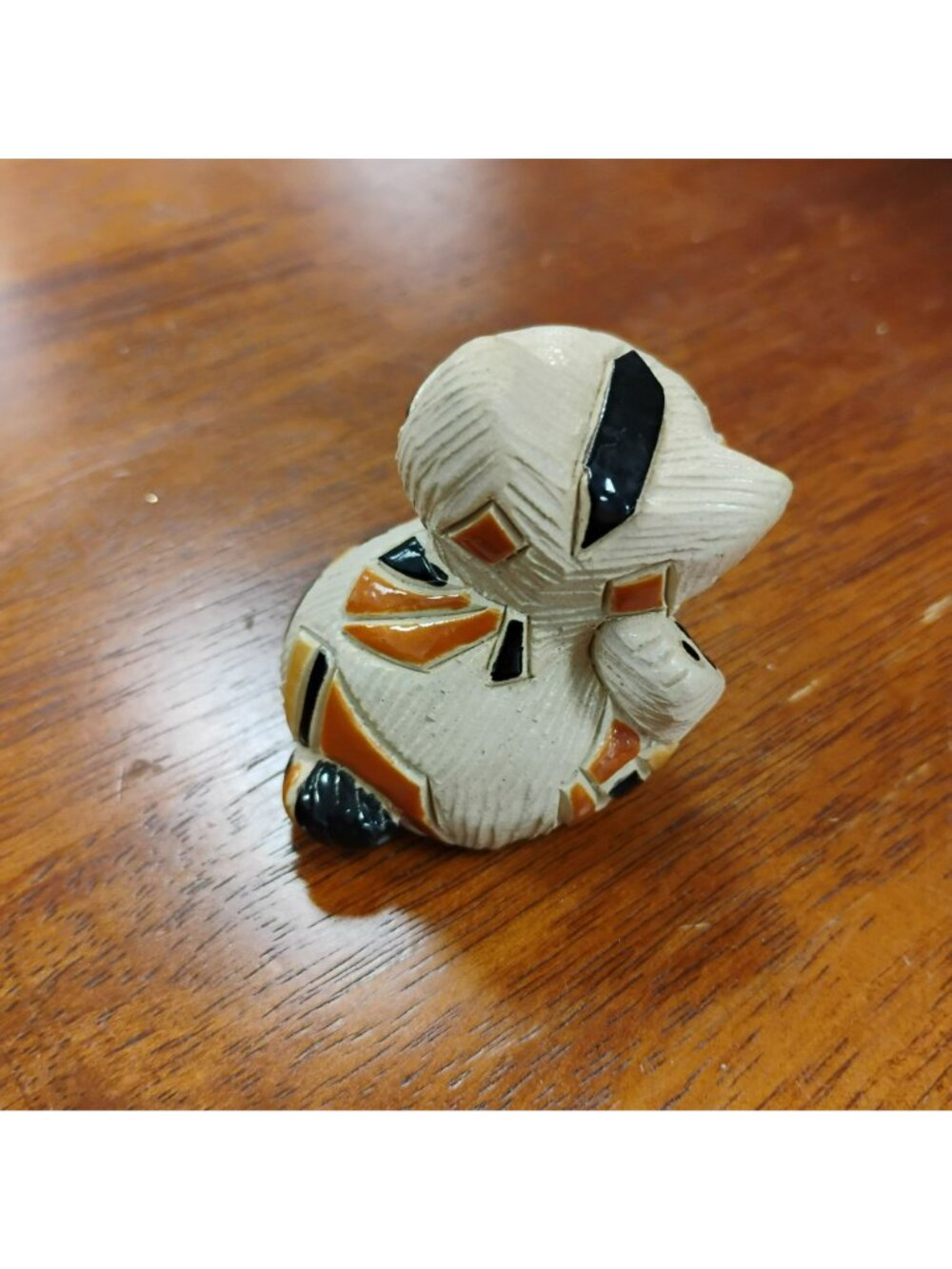 Artesania Rinconada Hand Made Calico Cat Figurine Uruguay Ceramic Kitten - Picture 9 of 9